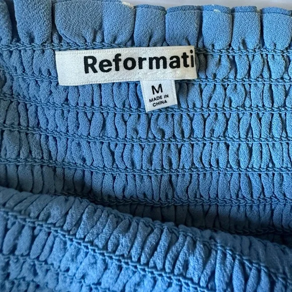 Reformation Pinto Top in Lassen Blue Size Medium - Picture 6 of 7